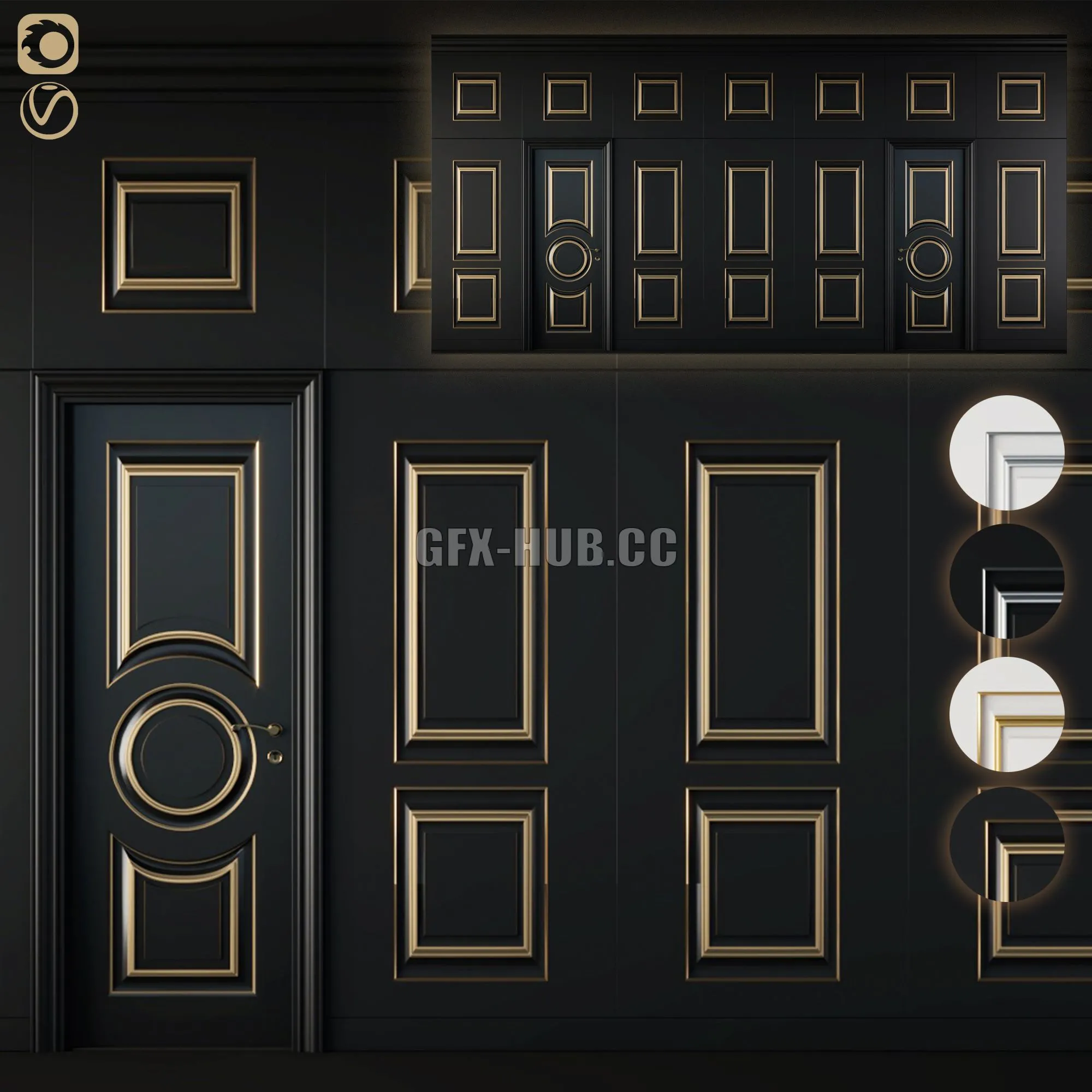 UNION GRAND panel 3dsMax Model