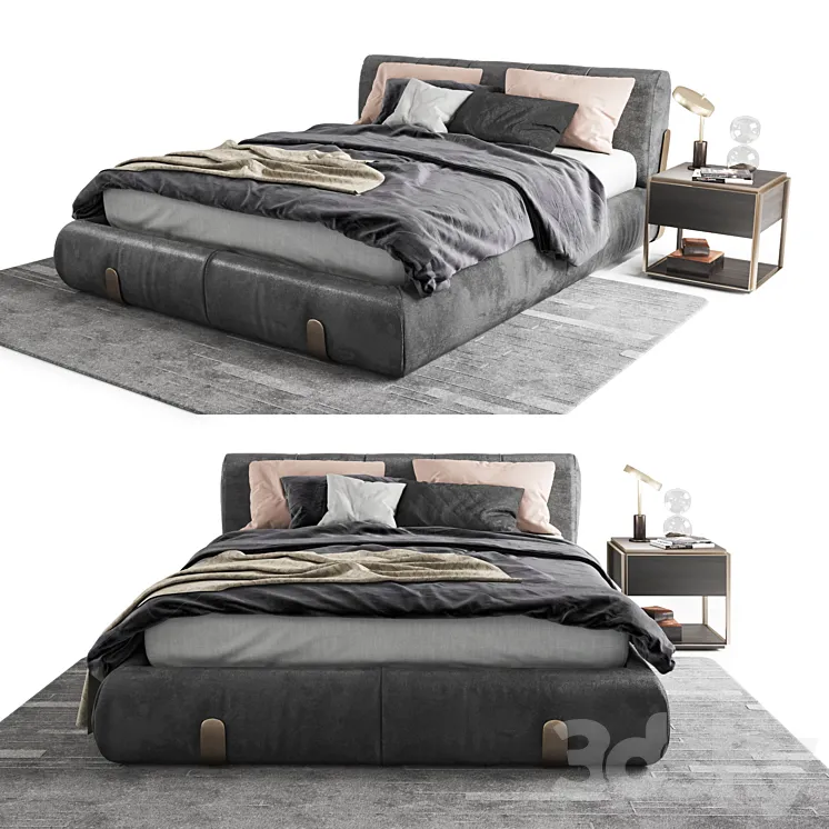 Unique Modern Design bedroom set 3DS Max