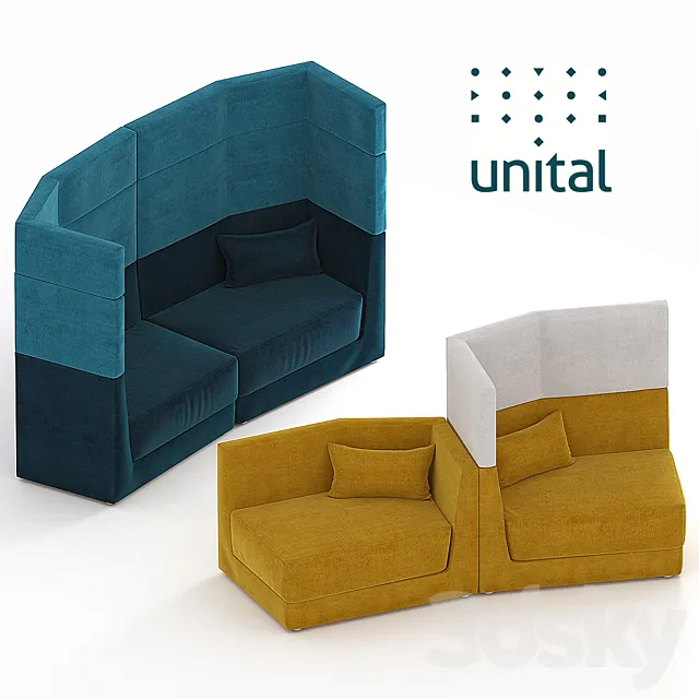 Unital. Element. Sofa 3ds Max