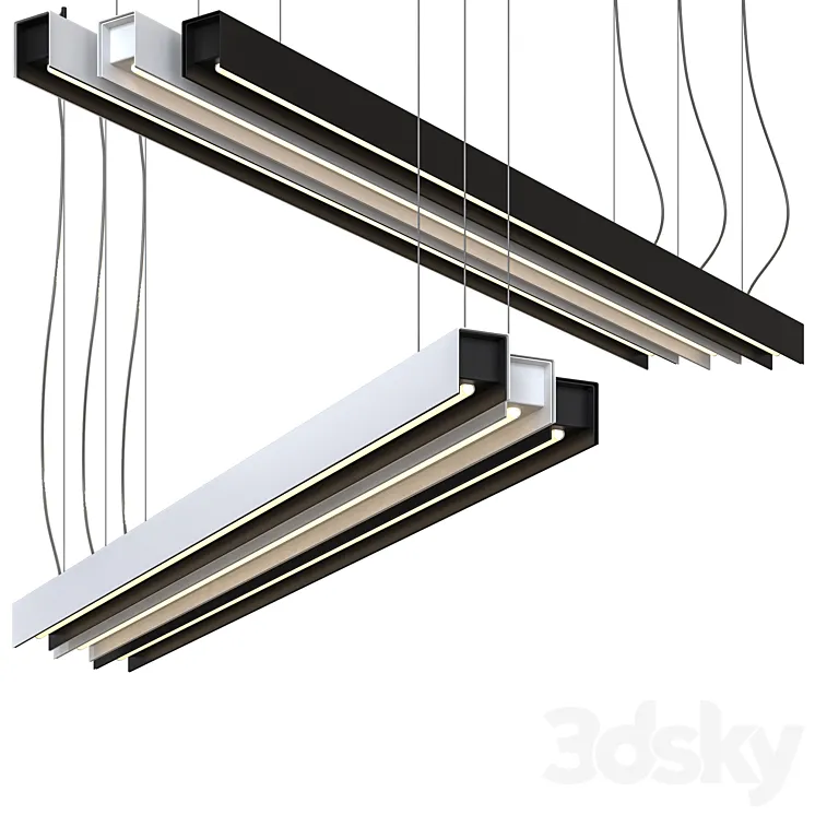 United 1x Suspended Lamp GI by Modular Lighting Instruments 3DS Max