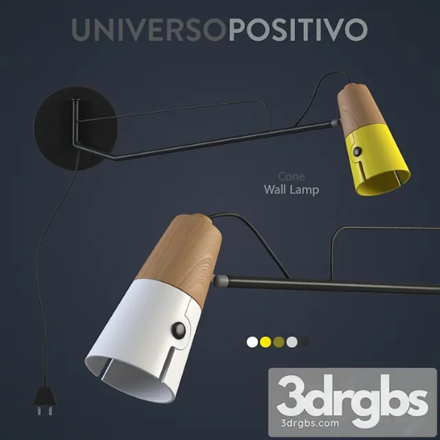 Universo Positivo Cone Wall Lamp 3dsmax Download