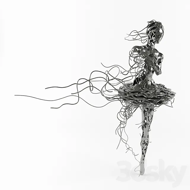 Unravel Sculpture by REGARDT VAN DER MEULEN 3DSMax File
