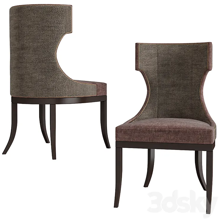 Upholstered Dining Chair Baker 3DS Max