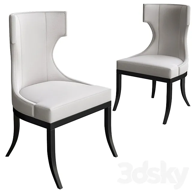 Upholstered Dining Chair Baker 3DSMax File