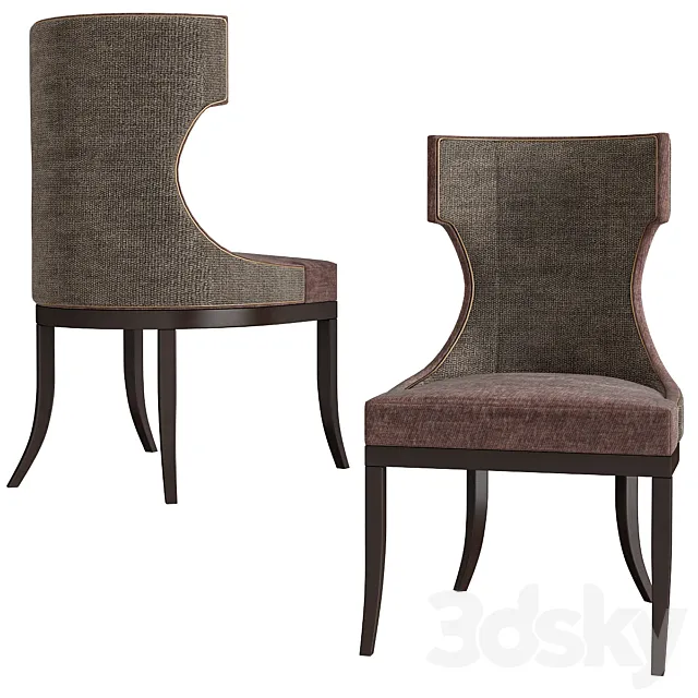 Upholstered Dining Chair Baker 3DSMax File
