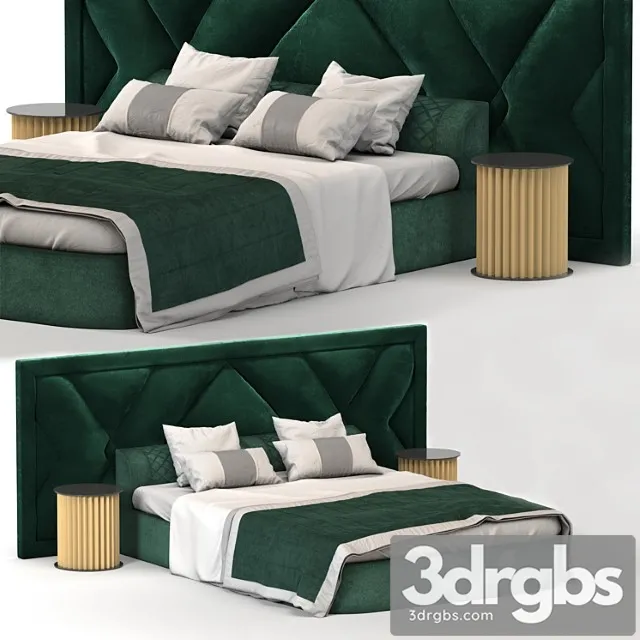 Upholstered headboard bed modern
