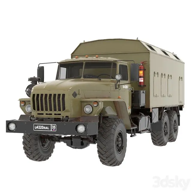 Ural 4320 3dsMax Model