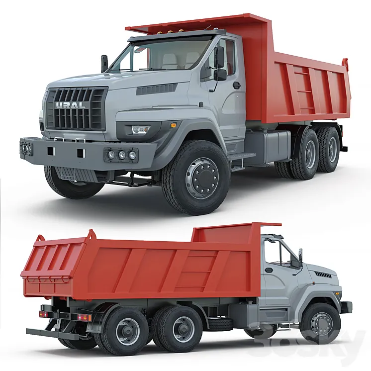 Ural Next 6×4 dump truck 3DS Max