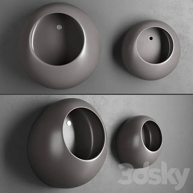 Urinal Ceramica Cielo Unrials ball _ ball mini 3DS Max Model