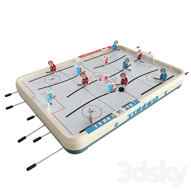 USSR table hockey 3ds Max