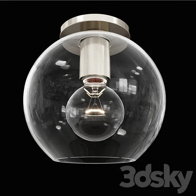 Utilitaire Globe Shade Flushmount 3ds Max