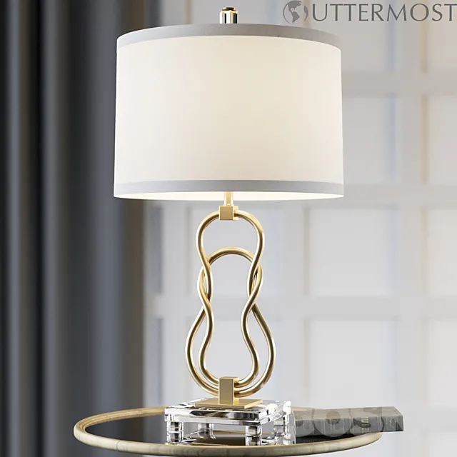 Uttermost Adelais Curved Metal Lamp 26169 3DSMax File