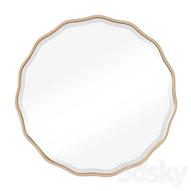 Uttermost Aneta Round Mirror 3DS Max Model