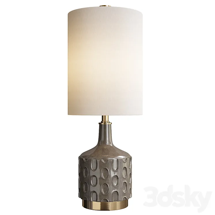 Uttermost darrin gray table lamp 3DS Max