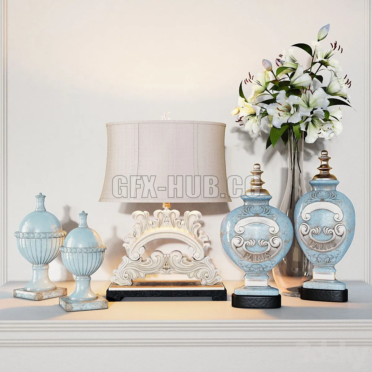 Uttermost Decor Set 3dsMax Model