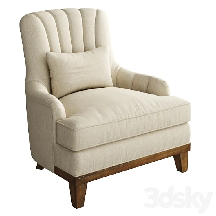 Uttermost Denney Accent Chair 3DS Max