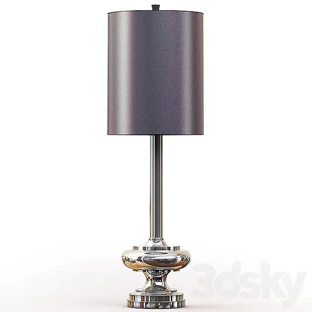 Uttermost Jelani Buffet Lamp – Silver 3ds Max