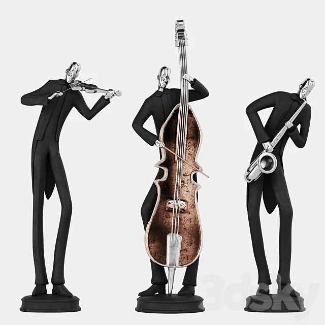 Uttermost Musicians Decorative Figurines 3ds Max