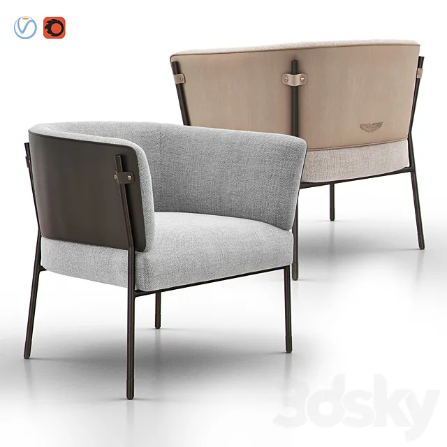 V243 Easy Chair 3ds Max