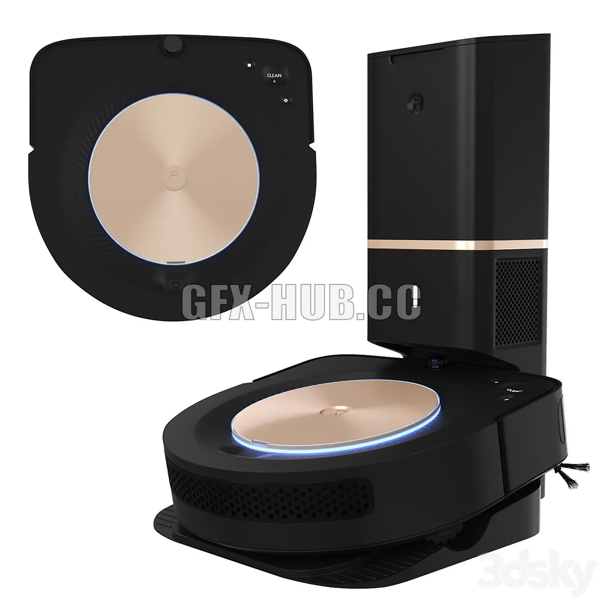 Vacuum cleaner Irobot roomba S9 plus 3dsMax Model