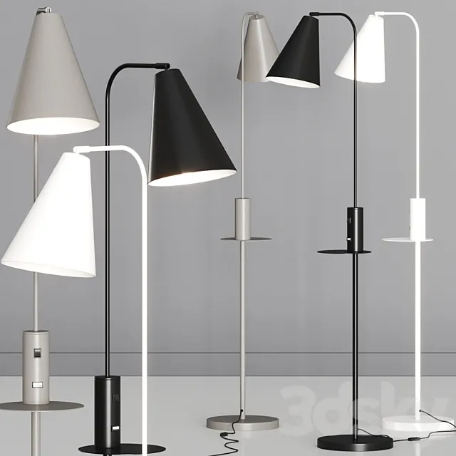 Valaisin Gronlund Vigo Usb Floor Lamps 3DS Max Model