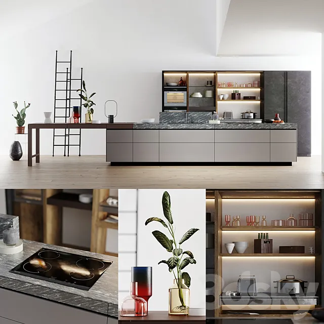 VALCUCINE Genius Loci Kitchen 3ds Max