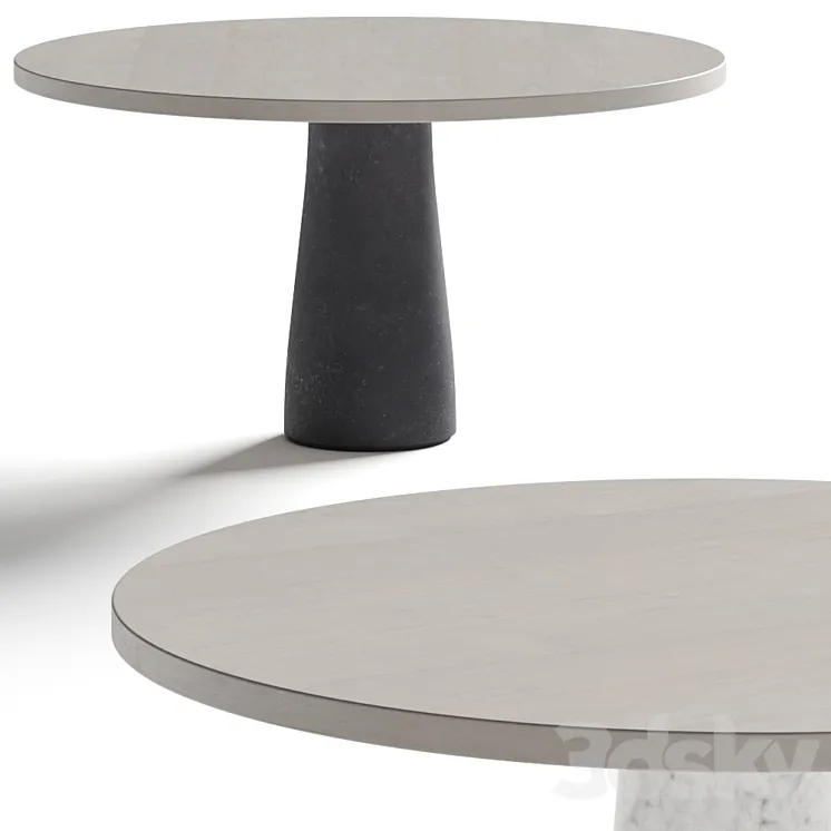 Van Rossum Stone Dining Table 3DS Max