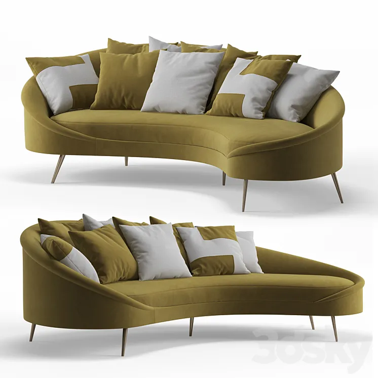 Vander Sofa by Anne Hauck 3DS Max