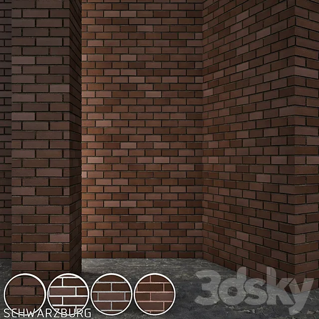 Vandersanden Brick Schwarzburg 3ds Max