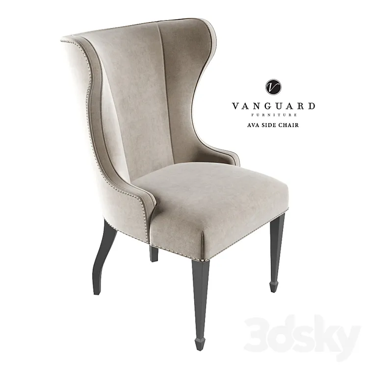 Vanguard Ava Side Chair 3DS Max Model
