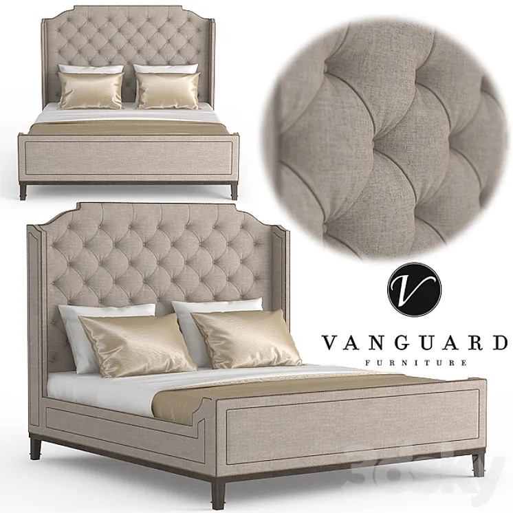 Vanguard Furniture | Glenwood King Bed 3DS Max