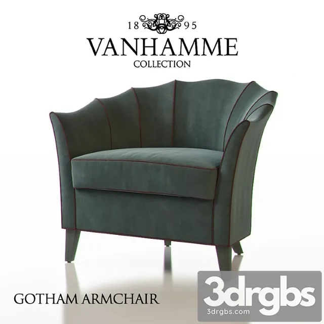 Vanhamme gotham armchair 3dsmax Download