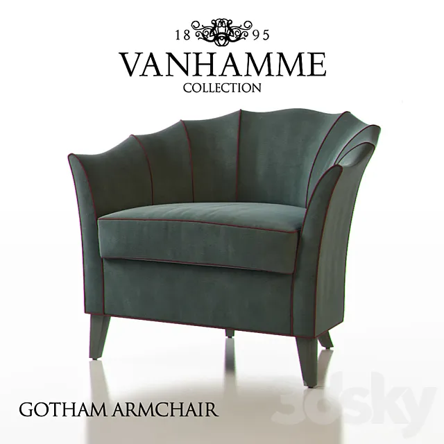 Vanhamme Gotham Armchair 3DS Max Model