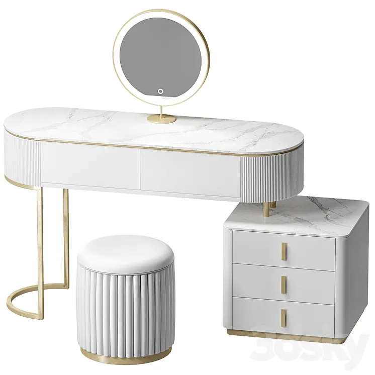 Vanity dressing table 3DS Max