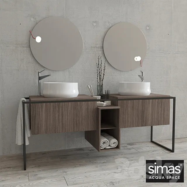 Vanity sink Simas FM2 3DS Max Model