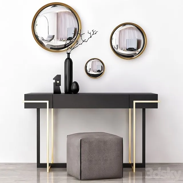 VANITY Toilet Table Low Poly 3dsMax Model