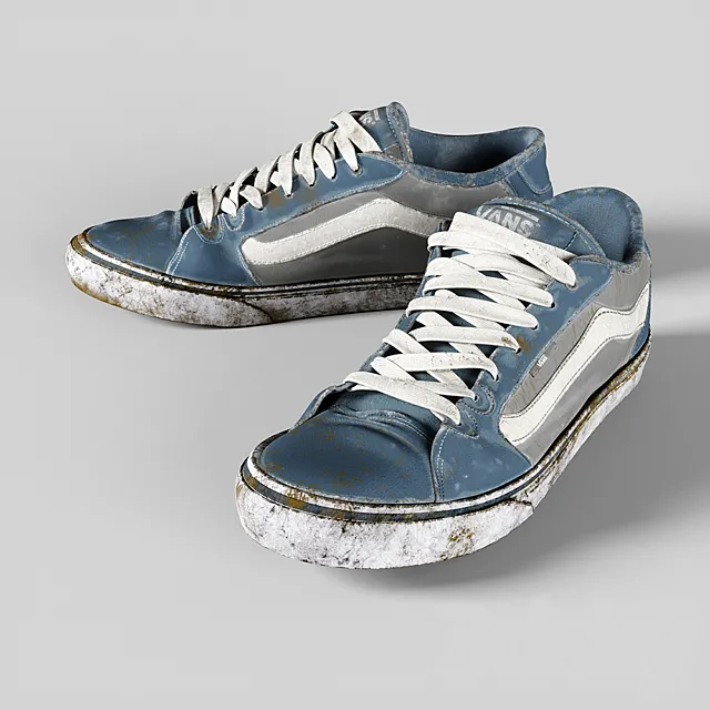 Vans grunge shoes 3ds Max