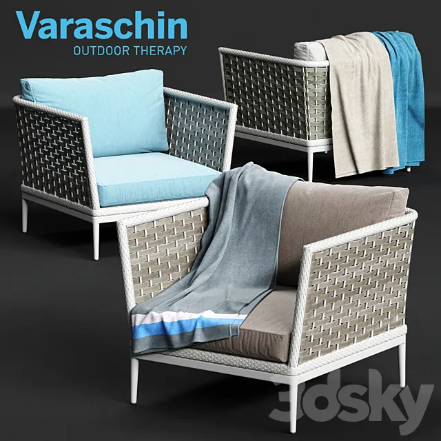 Varaschin ALGARVE Armchair 3DS Max Model