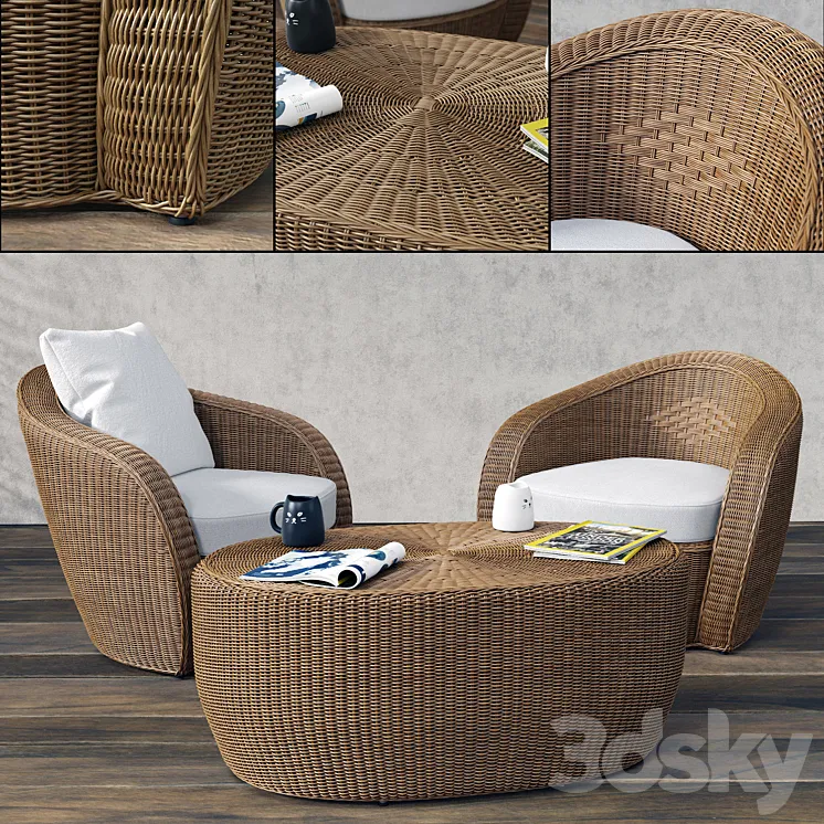 VARASCHIN Bolero Lounge Chair 3DS Max