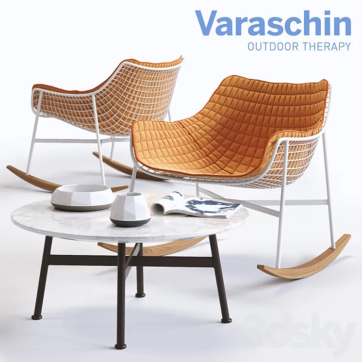 Varaschin SUMMERSET Rocking Armchair 3DS Max
