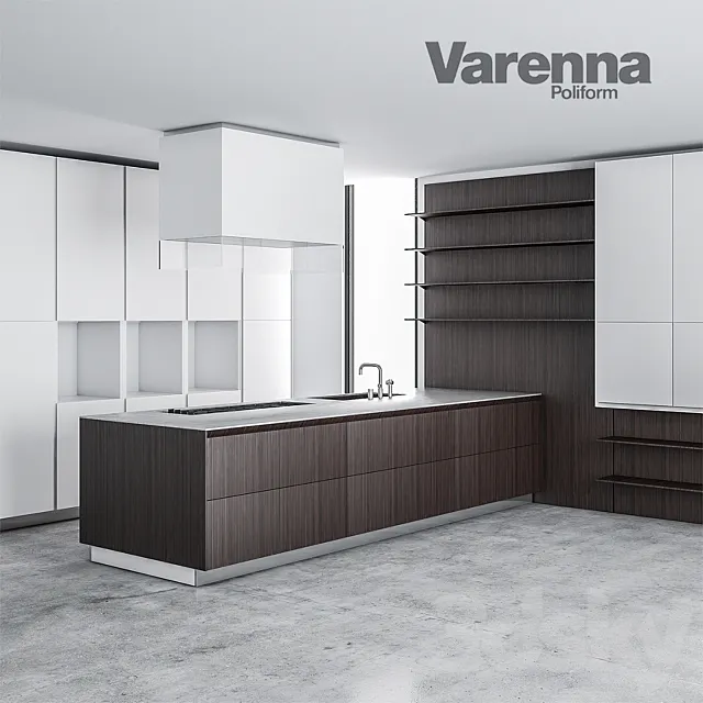 Varena Twelve kitchen 3DS Max Model