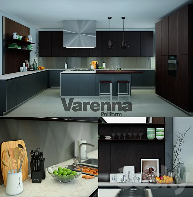 Varenna Poliform Twelve Kitchen 3DSMax File