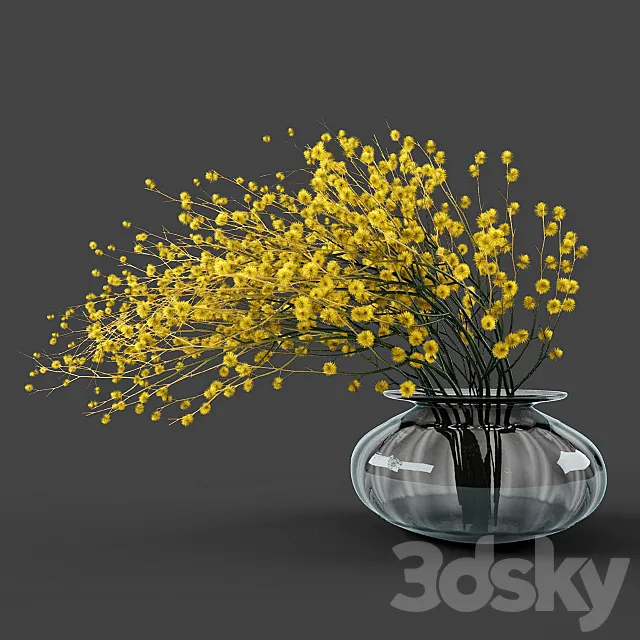 Vase acacia 3DSMax File