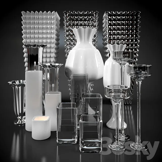 VASE AND LAMPS 3ds Max