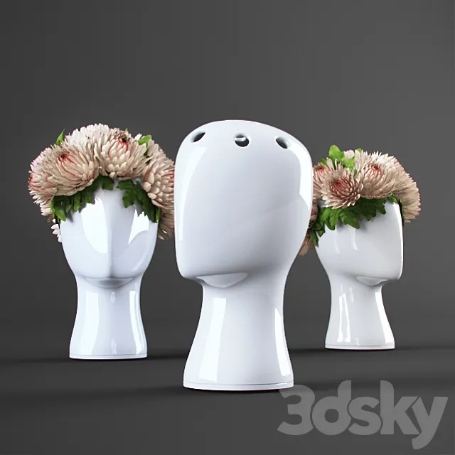 vase Flower Head 3DSMax File