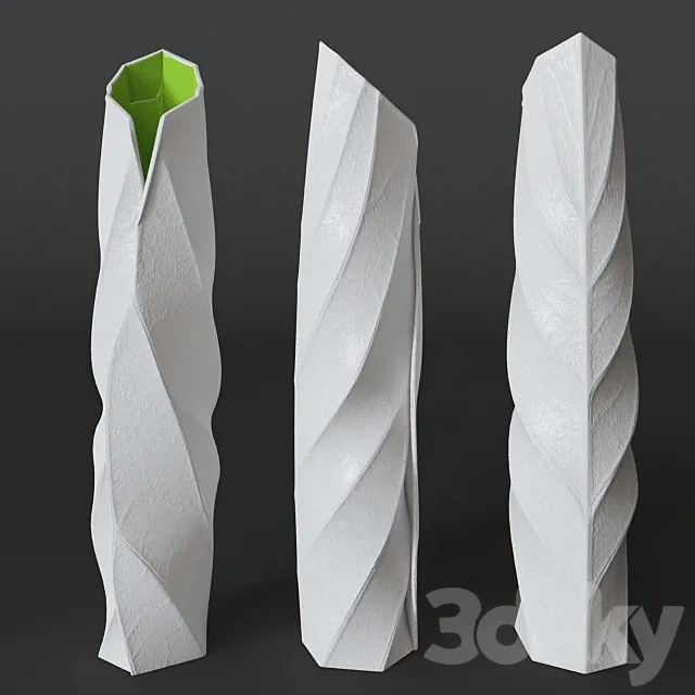 Vase in the form of a sheet 3DSMax File