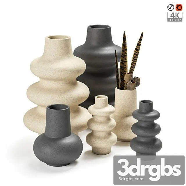 Vase Set of vases h&m 3dsmax Download