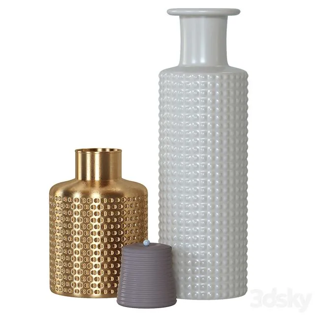 Vase set Vases 3dsMax Model