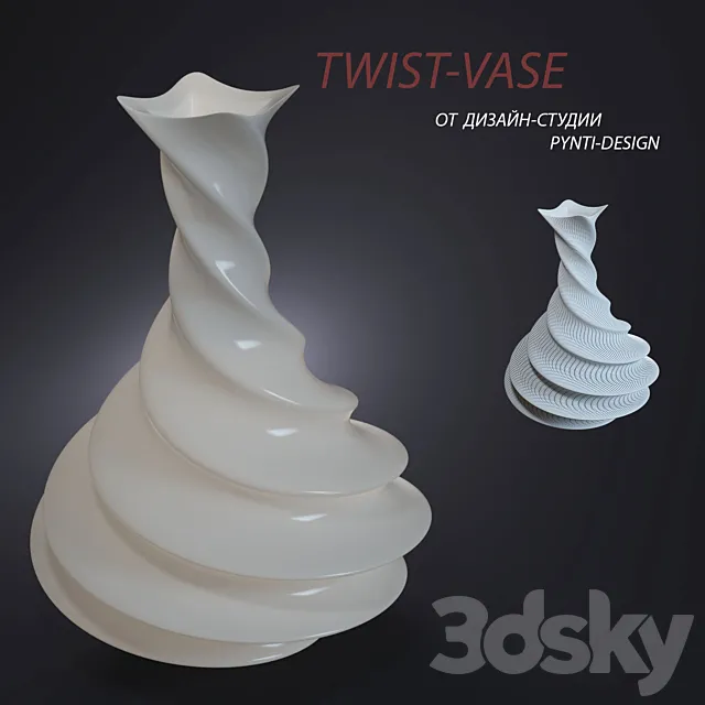 Vase twist-vase 3DSMax File