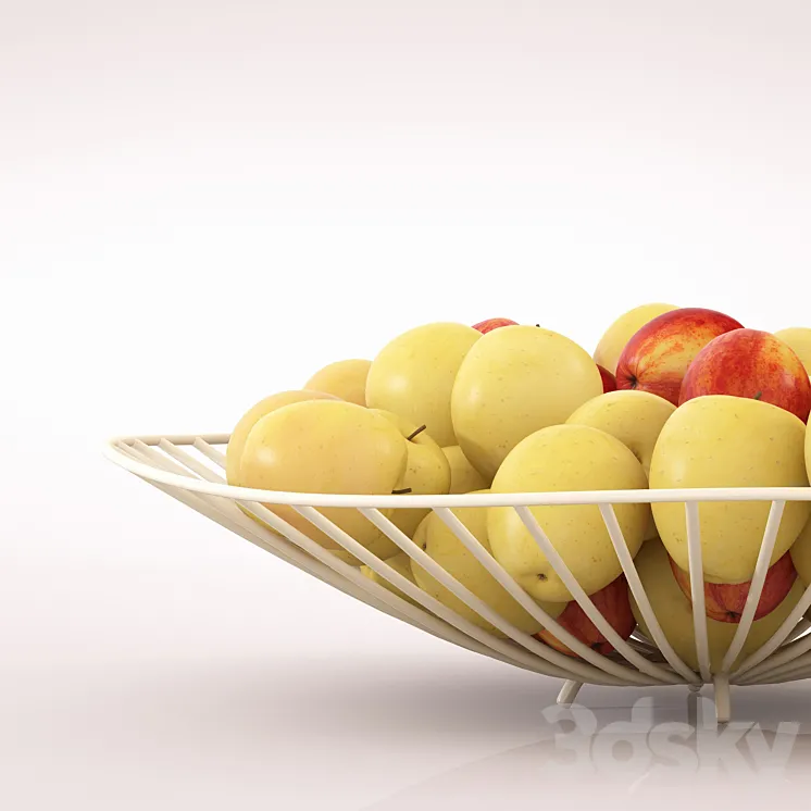 vase with apples 3DS Max